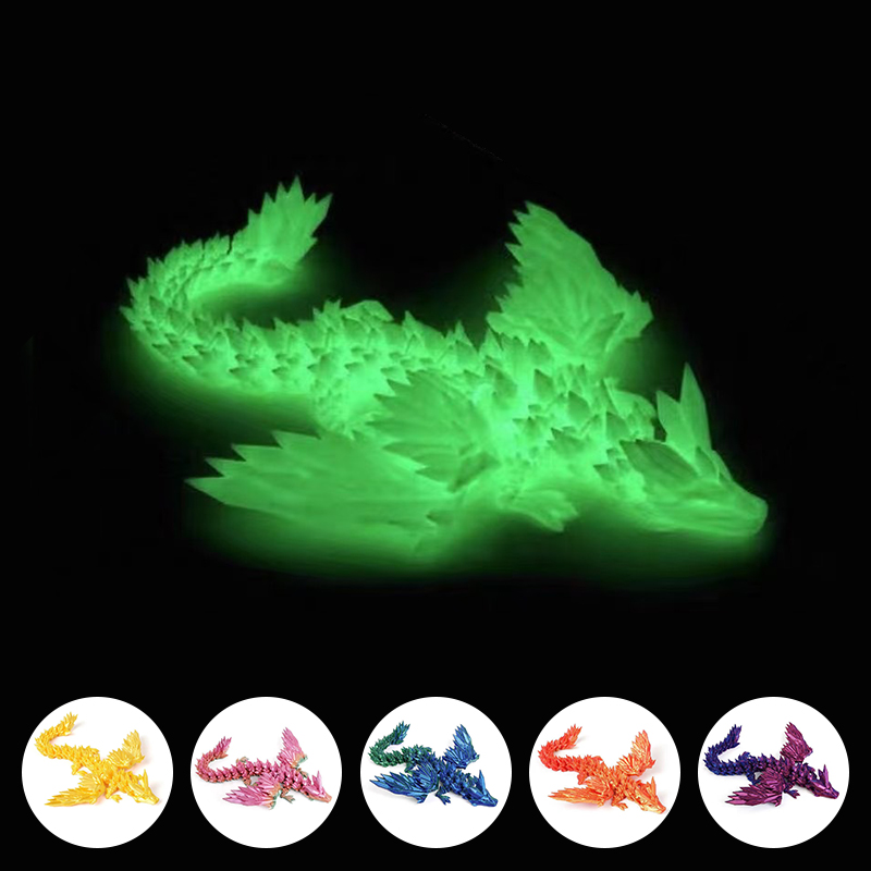 3D Printing Gif - 3D-печатная подвижная фигурка динозавра Эхинозавра, настольное