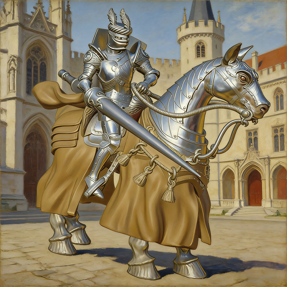 3D Printing Knight Armor - Настольное украшение 1/24, стильная модель рыцарского