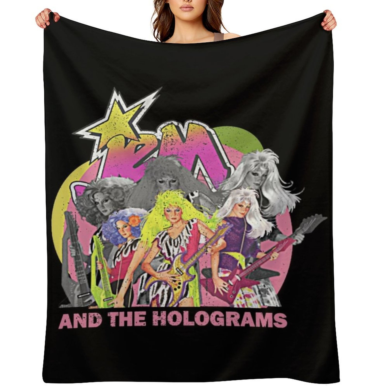 3D Printing Hologram - Плед Jem Retro and the Holograms,