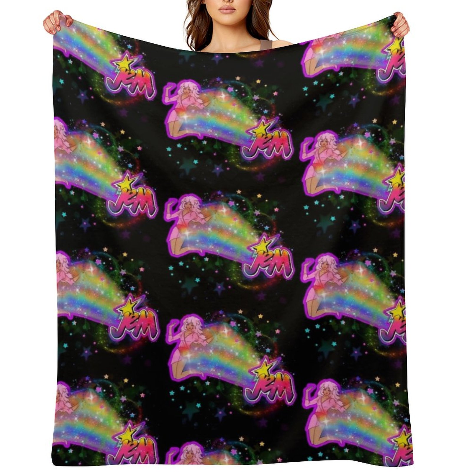 3D Printing Hologram - Плед Jem and the holograms Rainbow,