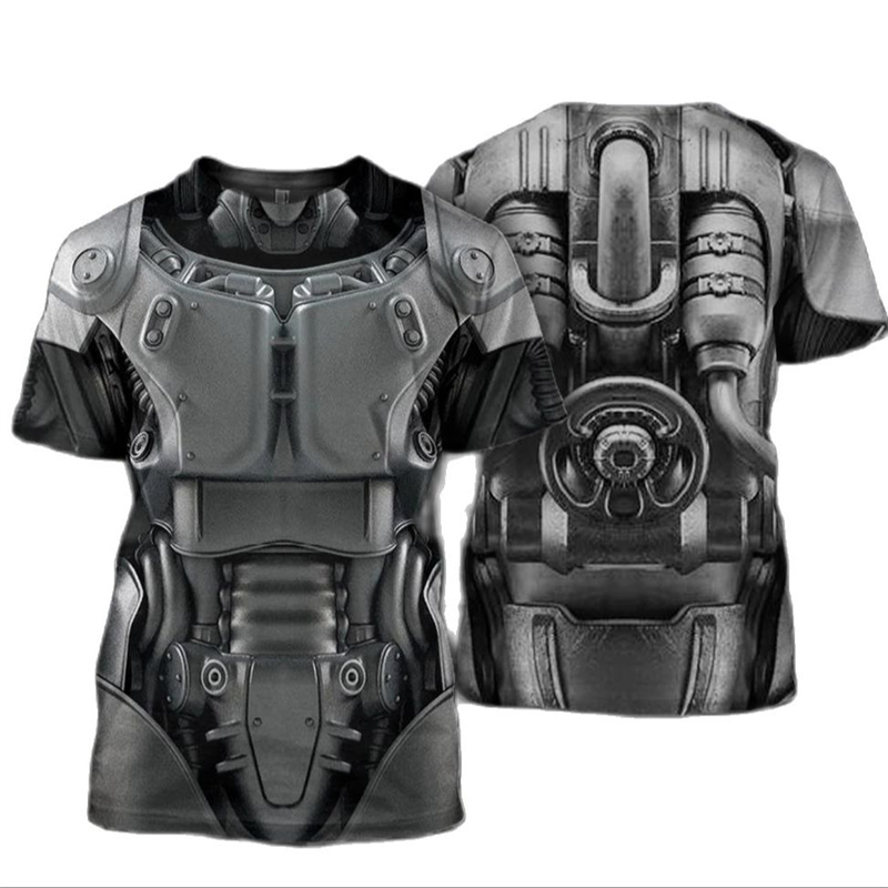 3D Printing Knight Armor - Футболка для косплея с 3D принтом