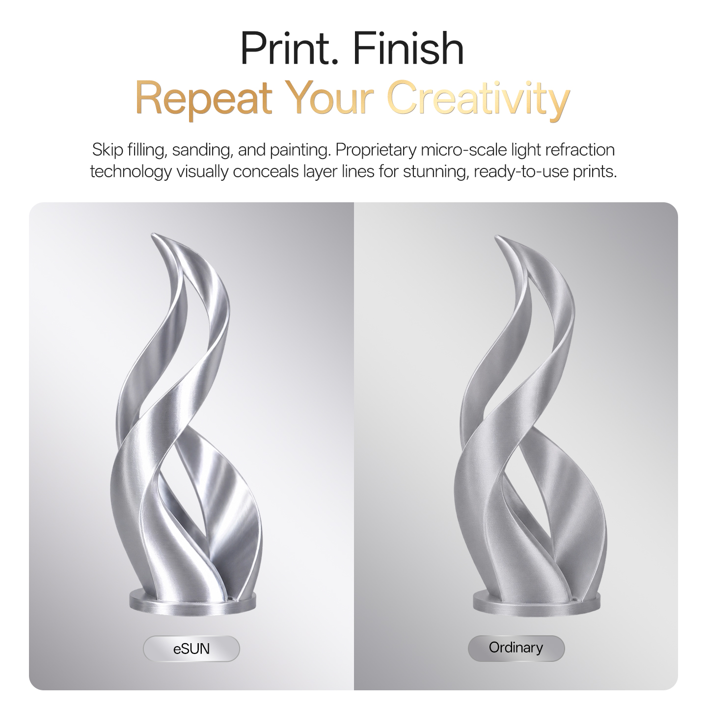 ESUN Silk PLA Filament 1.75 мм – обзор и цена 3D Printing Website