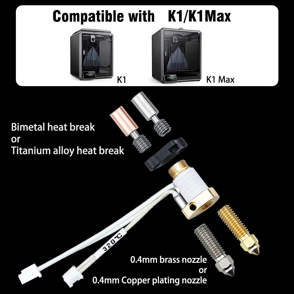 Обновленный комплект керамичес – обзор и цена 3D Printer Hotend Kit